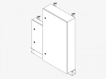 Wall-Mounted Modules - with Panels, Trunking